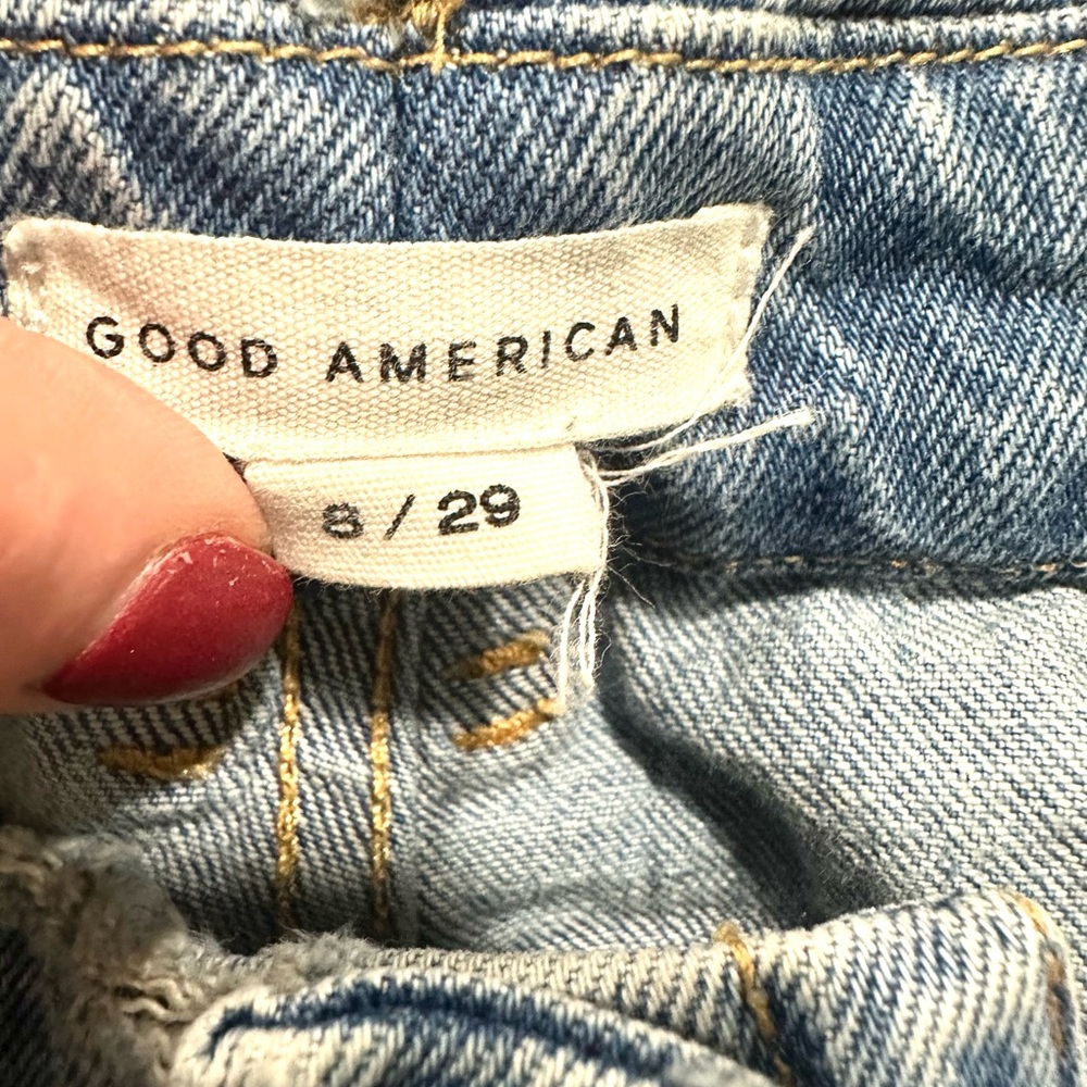 Good American Good Boy Jeans Size 29/8 - Picture 8 of 10